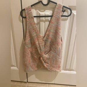 Knitted multicoloured top